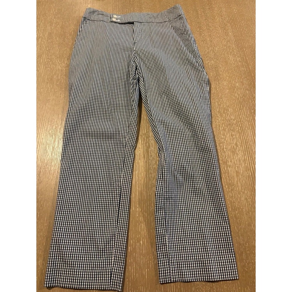 Ralph Lauren Black Label Womens Size 4 Black White Gingham Y2K Flare Pants